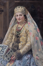 Kulikow, Iwan Semjonowitsch - Bildnis der Frau des Künstlers