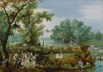 Venne, Adriaen Pietersz. van de - Galante Gesellschaft unter der Pergola