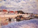 Sisley, Alfred - Schleppschiffe bei Saint-Mammès