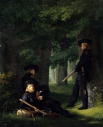 Kersting, Georg Friedrich - Auf Vorposten (Theodor Körner, Karl Friedrich Friesen und Heinrich Hartmann)