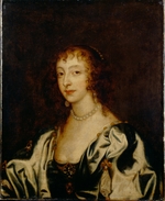 Dyck, Sir Anthonis van - Porträt der Königin Henrietta Maria von Frankreich (1609-1669)