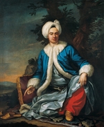 Favray, Antoine de - Porträt von Europäer im türkischen Kleid