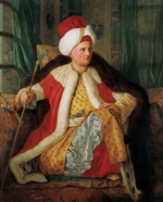 Favray, Antoine de - Bildnis Charles Gravier, comte de Vergennes, Botschafter an der Hohen Pforte, im türkischen Kleid