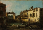 Canaletto - Die Schleuse von Dolo