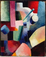 Macke, August - Farbige Formenkomposition