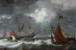 Peeters, Bonaventura, der Ältere - Segelboote im Seesturm