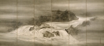 Bunrin, Shiokawa - Flußlandschaft mit Leuchtkäfer