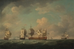 Brooking, Charles - Die Erbeutung der Schiffe Marquis d'Antin und Louis Erasmé