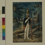 Beloussow, Lew Alexandrowitsch - Grenadier des Preobraschenski-Regiments um 1800 (Aus: Collection Des Uniformes de l'Armée Imperiale Russe)