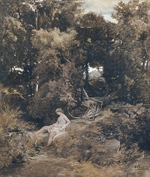 Böcklin, Arnold - Quellnymphe (Pan, die Nymphe verfolgend)