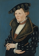 Cranach, Lucas, der Jüngere - Bildnis einer Frau
