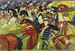 Macke, August - Husaren im Einsatz