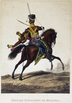 Unbekannter Künstler - Uniform der Oberoffiziere des Achtyrski-Husaren-Regiments