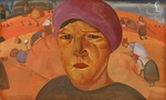 Grigorjew, Boris Dmitriewitsch - Russische Bäuerin (Aus den Zyklus Les Visages de Russie)