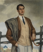 Sorin, Saweli Abramowitsch - Porträt von Fürst Sergei Platonowitsch Obolenski (1890-1978)
