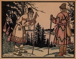 Bilibin, Iwan Jakowlewitsch - Iwan Zarewitsch und Froschprinzessin