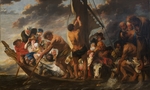 Jordaens, Jacob - Der Zinsgroschen. Der wunderbare Fischzug des Petrus. (Fähre nach Antwerpen)