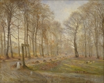 Philipsen, Theodor - Ein Herbsttag im Jægersborg Dyrehave, im Norden von Kopenhagen