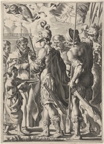 Matham, Theodor - Alexander der Große durchtrennt den Gordischen Knoten