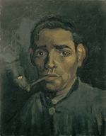 Gogh, Vincent, van - Kopf eines jungen Bauern mit Pfeife