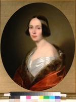 Kozina, Sándor - Porträt von Fürstin Luise Trofimowna Golizyna (1810-1887), geb. Baranowa