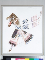 Bakst, Léon - Kostümentwurf zum Ballett Der blaue Gott von R. Hahn