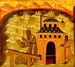 Altrussische Kunst - Salzgewinnung im Solowezki-Kloster der Verklärung des Herrn auf den Solowezki-Inseln