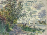 Monet, Claude - La berge du Petit-Gennevilliers
