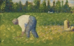 Seurat, Georges Pierre - Paysan travaillant
