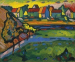 Kandinsky, Wassily Wassiljewitsch - Bayerisches Dorf mit Feld