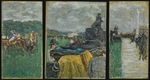 Bonnard, Pierre - Pferderennen in Longchamp (Les courses à Longchamp). Triptychon
