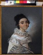 Bardou, Karl Wilhelm - Porträt von Jekaterina Emmanuilowna Abamelik-Lasarewa (1806-1880), geb. Manuk-Bei