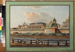 Camporesi, Francesco - Blick auf den Rastrellis Winterpalast im Moskauer Kreml vom Ufer der Moskwa
