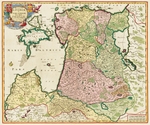 Unbekannter Meister - Die Ostsee (Aus: Ducatuum Livoniae et Curlandiae Nova Tabula)