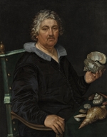 Goltzius, Hendrick - Porträt von haarlemer Sammler von Muscheln Jan Govertsen van der Aer