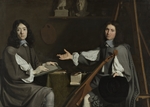 Plattemontagne, Nicolas de - Doppelporträt der beiden Künstler