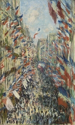Monet, Claude - La Rue Montorgueil à Paris. Fête du 30 juin 1878