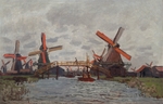 Monet, Claude - Windmühlen in Westzijderveld in der Nähe von Zaandam