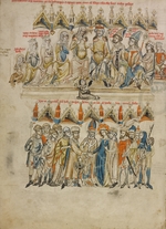 Hofwerkstatt des Herzogs Ludwig I. von Liegnitz - Berthold IV. von Andechs und seine Familie. Die Hochzeit von Heinrich I. und Hedwig