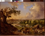 Rauch, Johann Nepomuk - Blick auf Moskau von den Sperlingsbergen