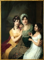 Borowikowski, Wladimir Lukitsch - Porträt von Gräfin Anna Besborodko mit mit ihren Töchtern Ljubow und Kleopatra
