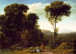 Lorrain, Claude - Pastorale Landschaft mit Mühle