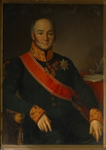 Unbekannter Künstler - Porträt von Graf Wassili Dmitrijewitsch Olsufjew (1796-1858)