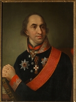 Unbekannter Künstler - Porträt von Graf Alexander Semjonowitsch Chwostow (1753-1820)