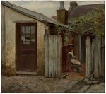 McCubbin, Frederick - Mädchen mit Vogel vor der King Street Bäckerei