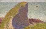 Seurat, Georges Pierre - Le Bec du Hoc, Grandcamp (Studie)