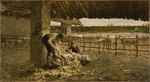 Segantini, Giovanni - Die Schafschur