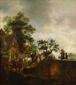 Ostade, Isaac van - Die Reisende vor einer Schenke