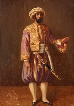 Unbekannter Künstler - Porträt von König Karl XV. von Schweden in türkischer Tracht