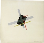 Moholy-Nagy, Laszlo - Collage mit schwarzem Zentrum